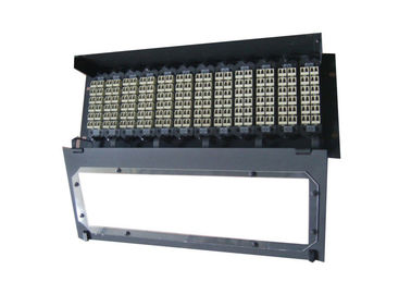 China High Density Cable Wiring MPO Fiber Optic Patch Panel with 12pcs MPO Cassettes supplier